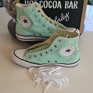Converse Women's Men's High-Top Sneakers - Mint Green